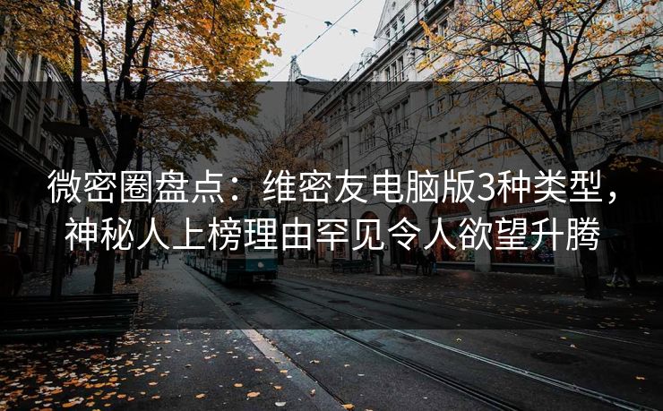 微密圈盘点：维密友电脑版3种类型，神秘人上榜理由罕见令人欲望升腾