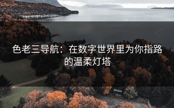 色老三导航：在数字世界里为你指路的温柔灯塔