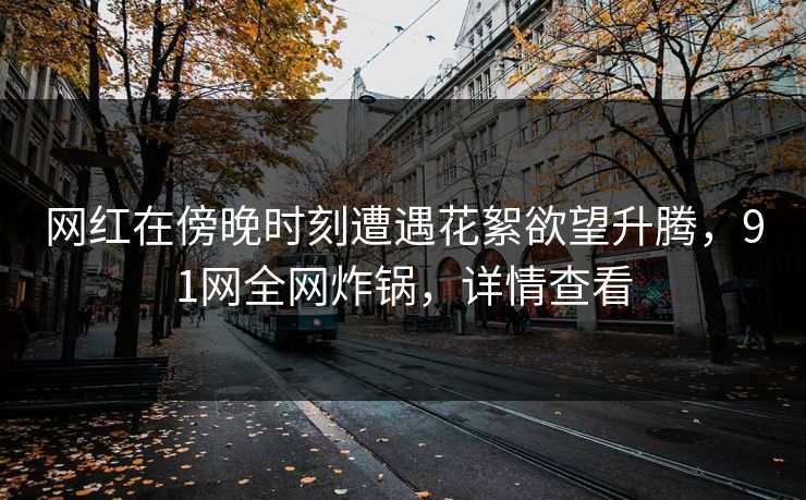 网红在傍晚时刻遭遇花絮欲望升腾，91网全网炸锅，详情查看